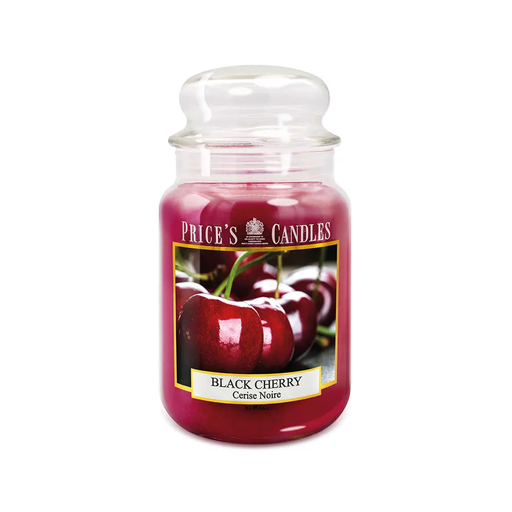 Candela in Giara Grande Black Cherry Ciliegia