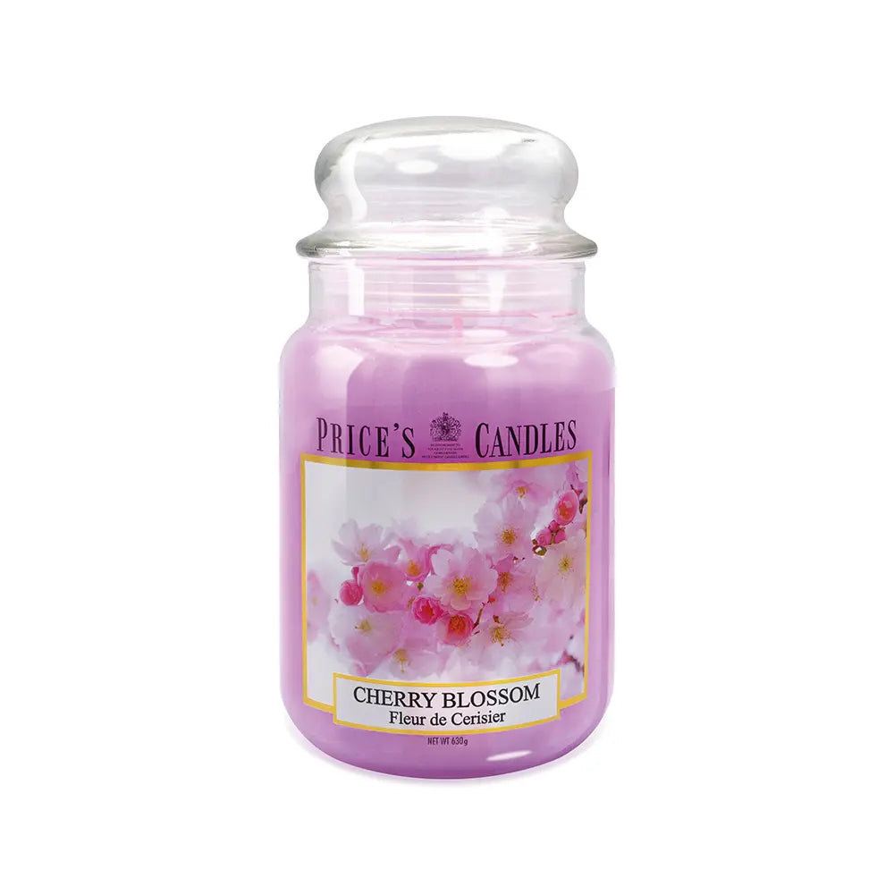 Candela in Giara Grande Cherry Blossom Fiori di Ciliegio