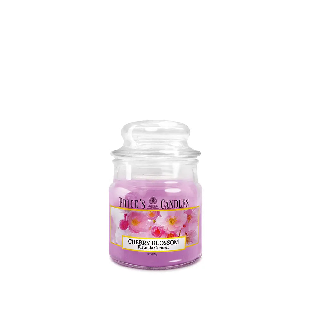 Candela in Giara Piccola Cherry Blossom Fiori di Ciliegio
