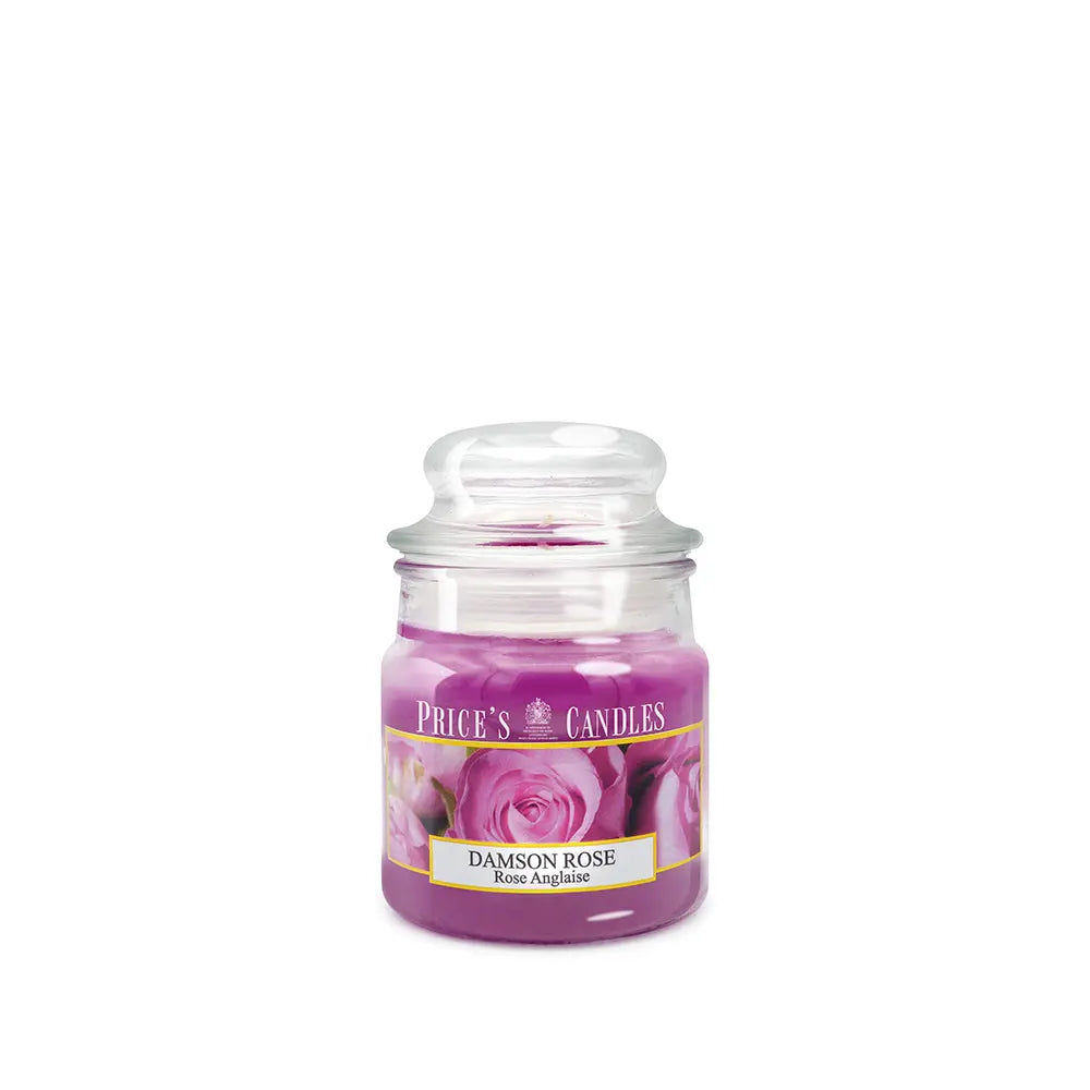 Candela in Giara Piccola Damson Rose Rosa Damson