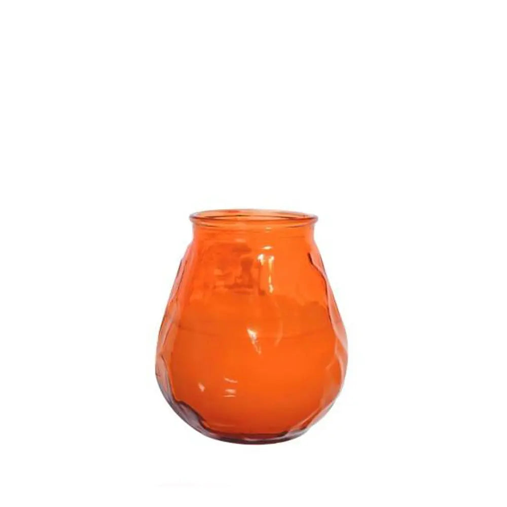 Glolite Candela in Bicchiere Arancione Non Profumata