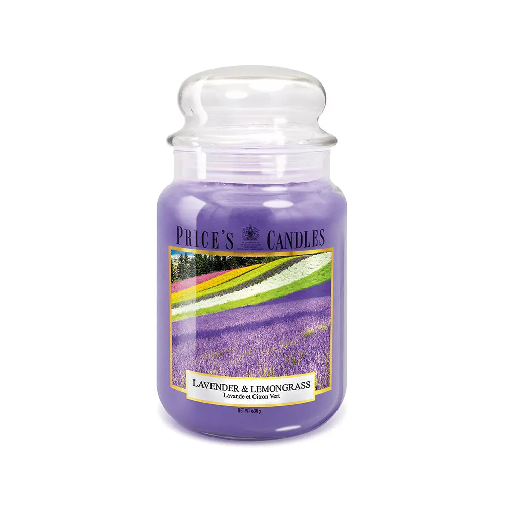 Candela in Giara Grande Lavender & Lemongrass Lavanda & Citronella
