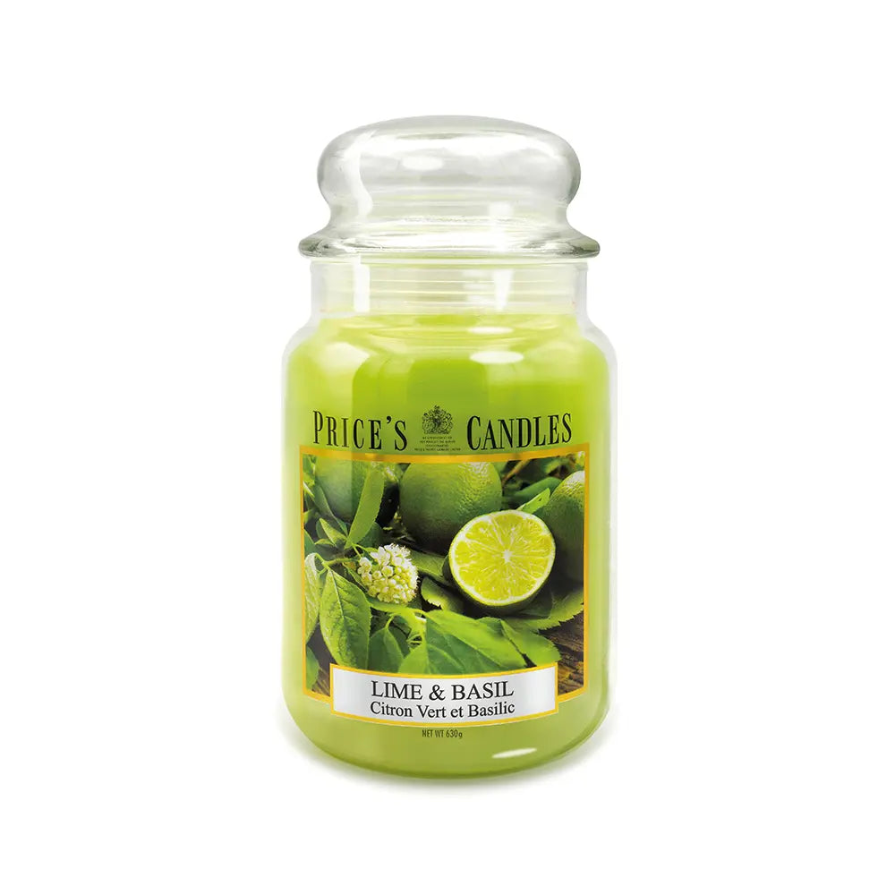 Candela in Giara Grande Lime & Basil Lime & Basilico