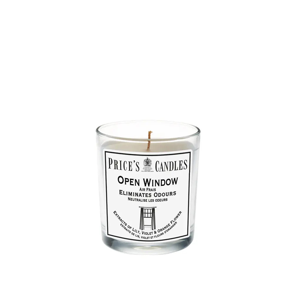 Candela in Bicchiere Open Window Anti Odore di Chiuso