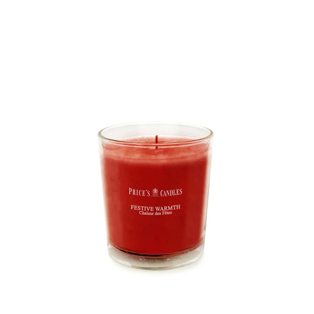 Candela in Bicchiere Festive Warmth Calore delle Feste