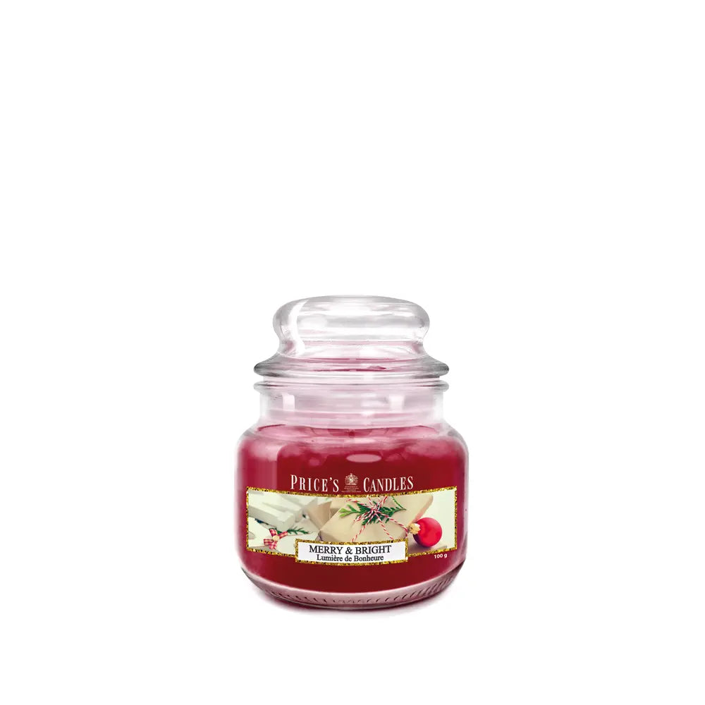 Candela in Giara Piccola Merry & Bright Felice e Luminoso