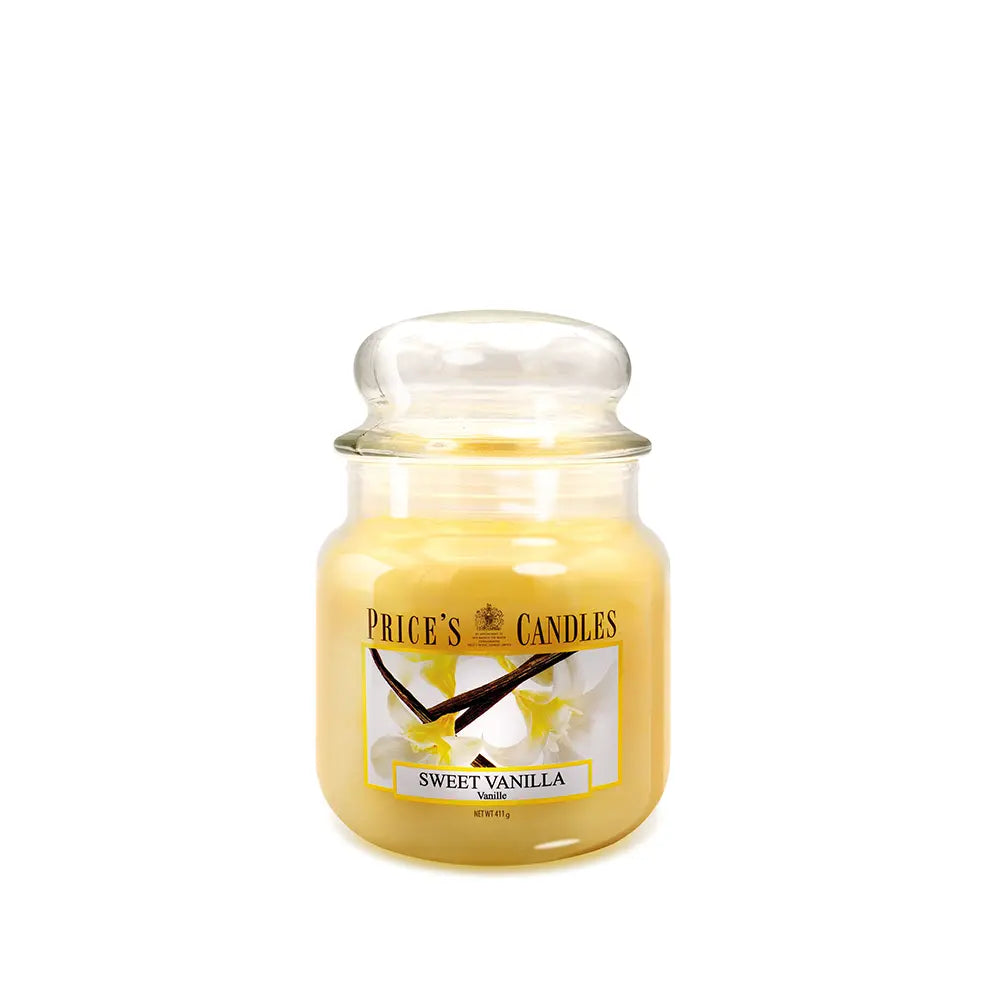 Candela in Giara Media Sweet Vanilla Vaniglia Dolce