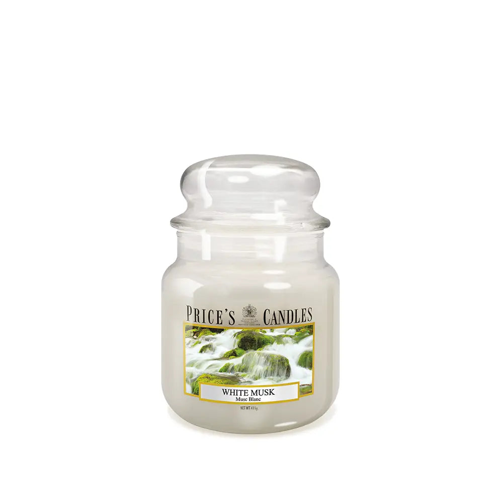 Candela in Giara Media White Musk Muschio Bianco