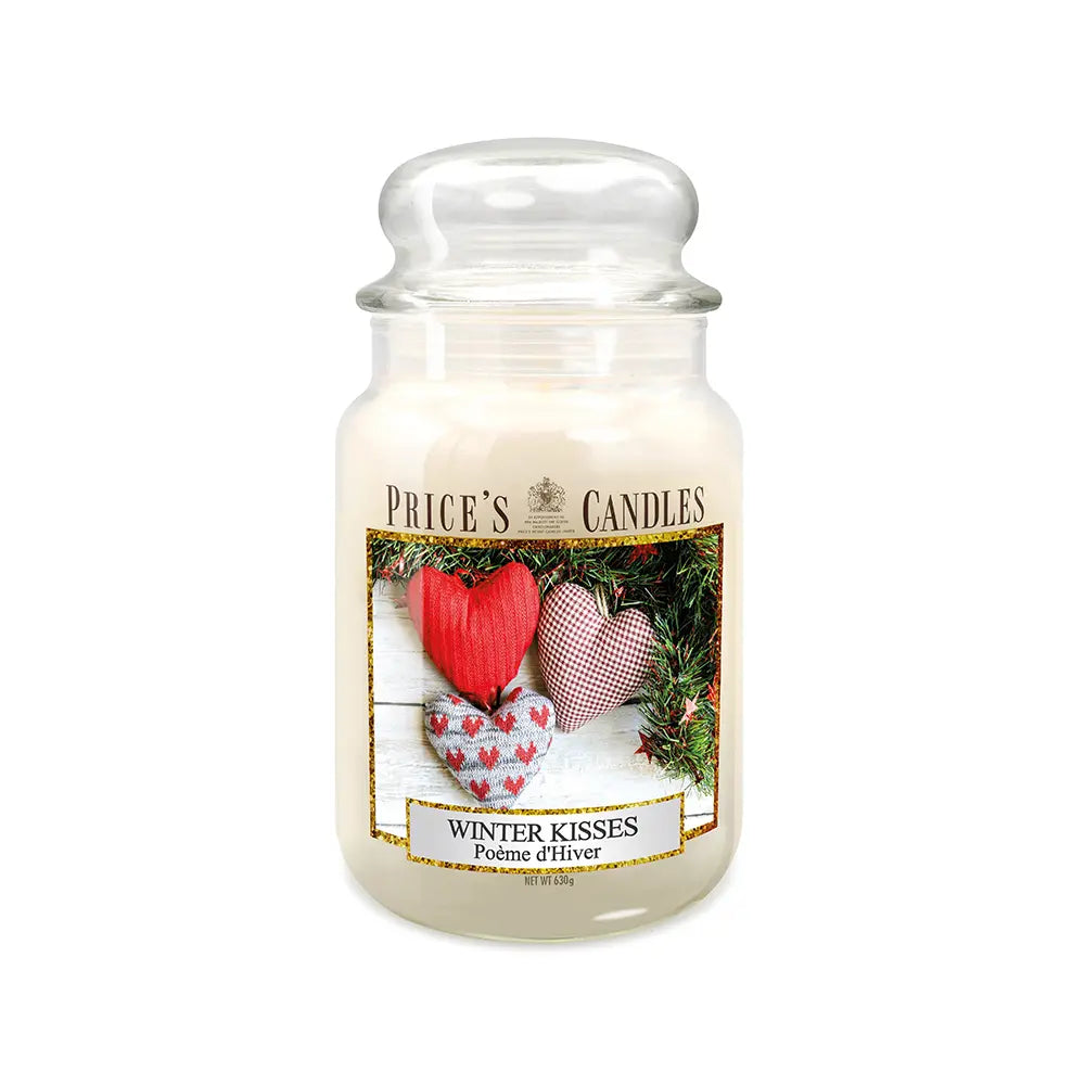 Candela in Giara Grande Winter Kisses Baci Invernali
