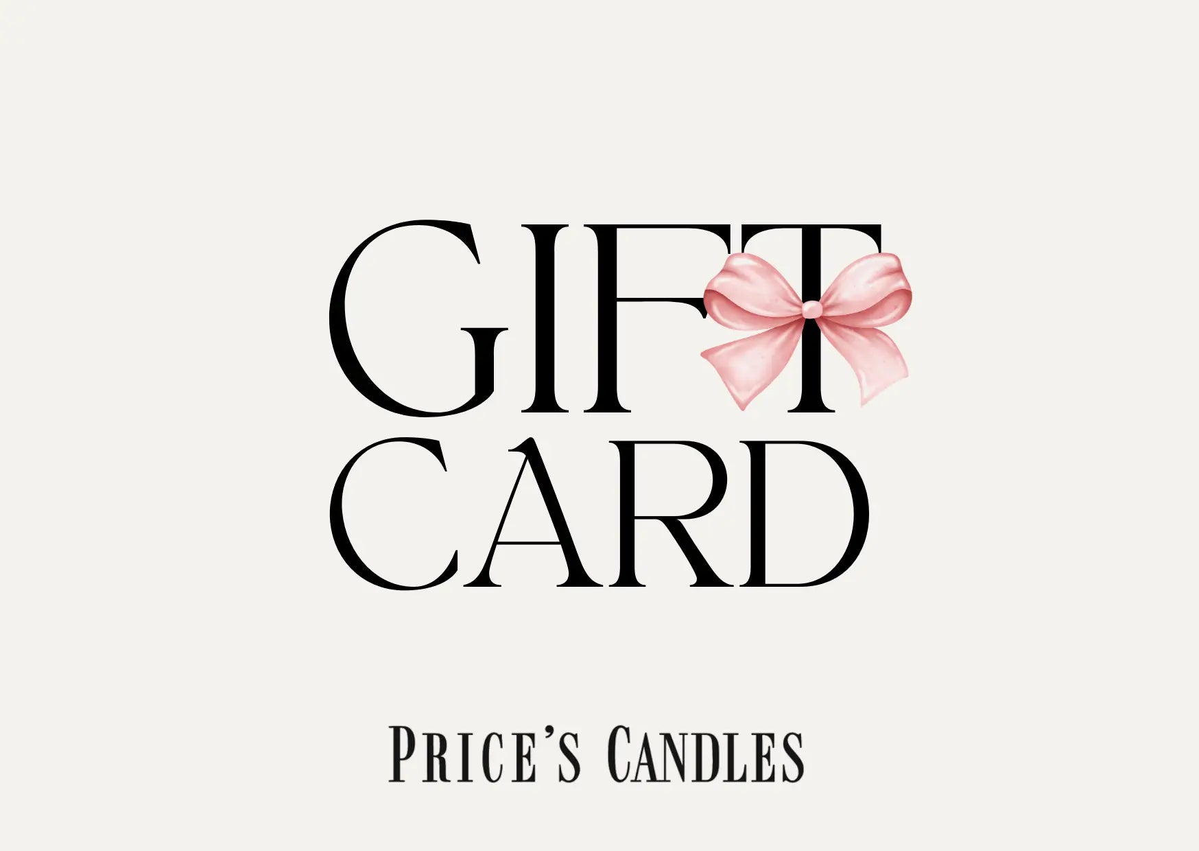 GIFT CARD Prices Candles