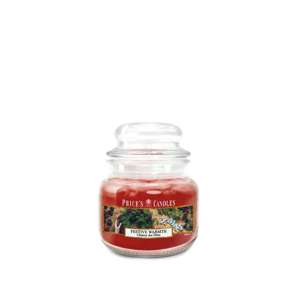 Candela in Giara Piccola festive warmth calore delle feste